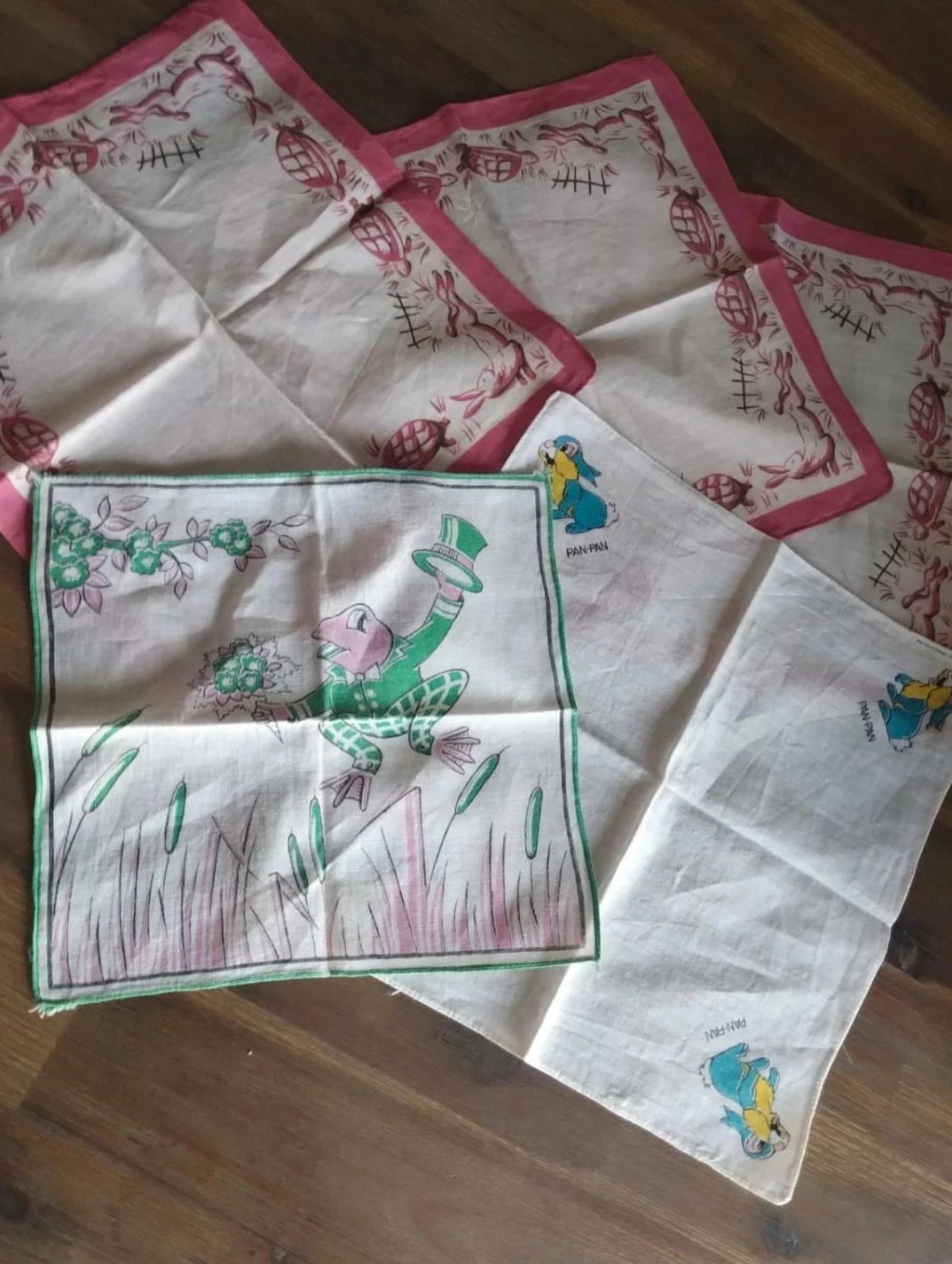 Lot of 5 old children's handkerchiefs – photo 2